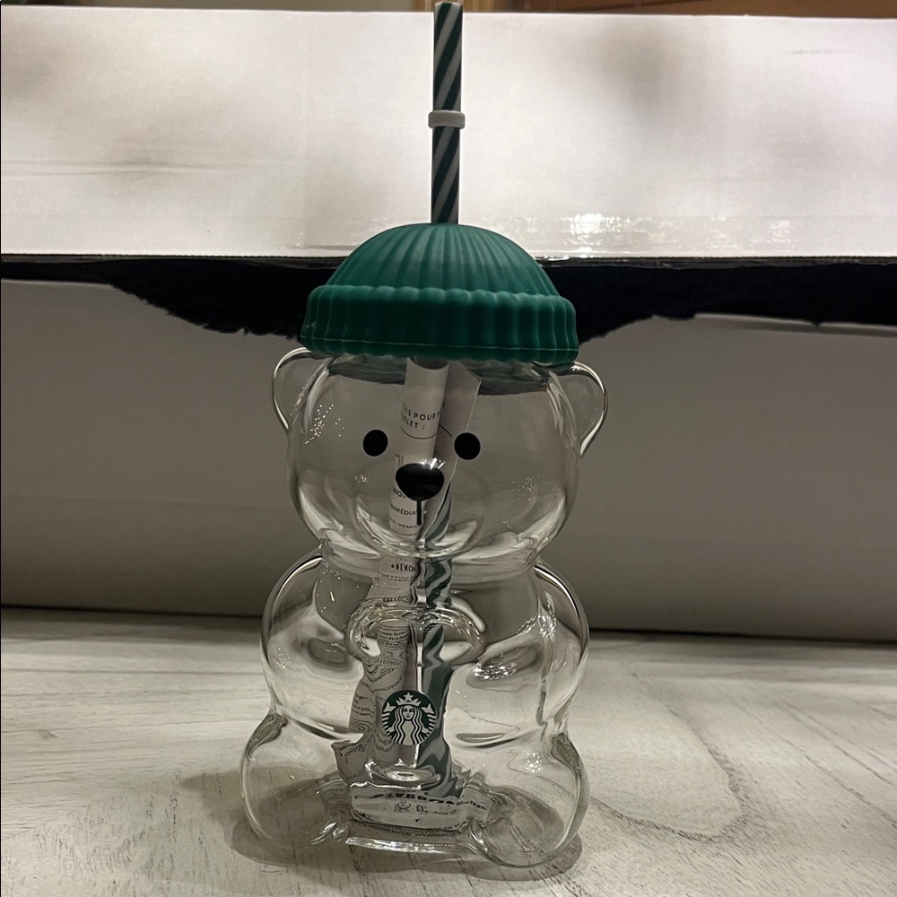 Starbucks Clear Bear holiday tumbler